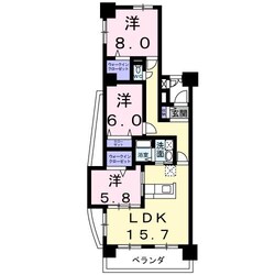 カーサソレアードの物件間取画像